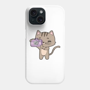 Cat as Photographer with Camera Phone Case