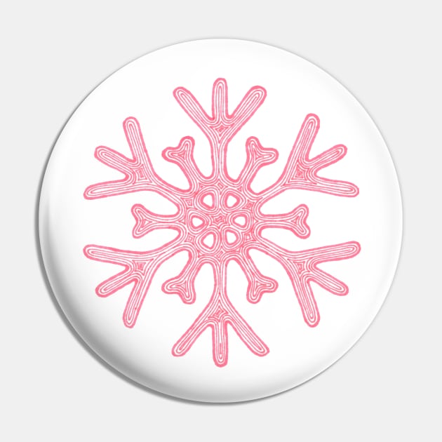 Snowflake (coral) Pin by calenbundalas