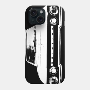 Reliant Scimitar 1970s British classic car monoblock white Phone Case