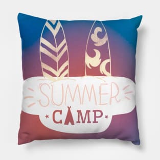 Summer Camp Beach Vibes Pillow