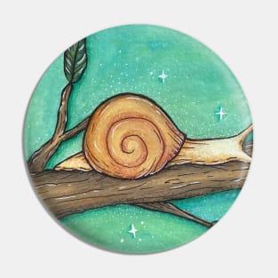 Snail on Branch Pin