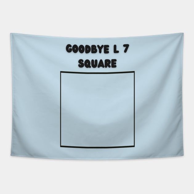 Goodbye L 7 Square Tapestry by mebcreations