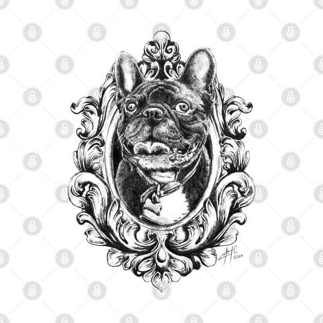 Framed frenchie by Neyc Design