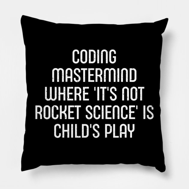 Coding Mastermind Pillow by trendynoize