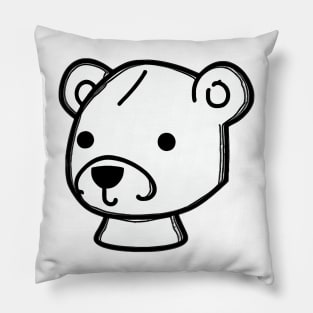 Bear sketch Pillow