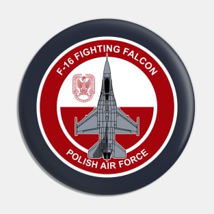 Polish F-16 Fighting Falcon Pin