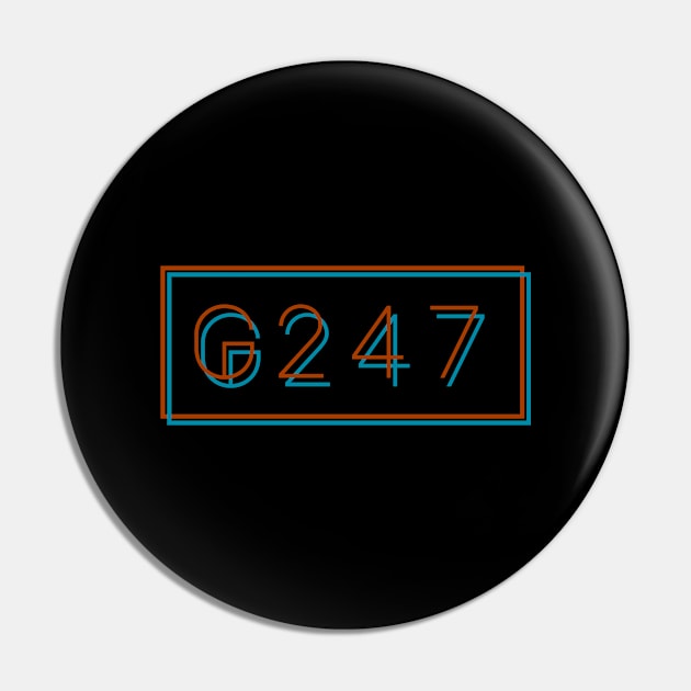 G247 logo glitched v2 Pin by kadaga