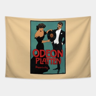 Odeon Platten Germany Vintage Poster 1900 Tapestry