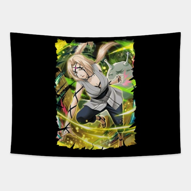 TSUNADE SENJU MERCH VTG Tapestry by funnymushroomz