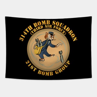 314th Bomb Squadron- 21st BG - WWII Tapestry