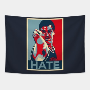 Bill Laimbeer Hate Obama Hope Large Print Tapestry