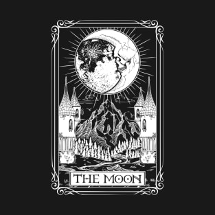 Skull Moon Tarot Card T-Shirt