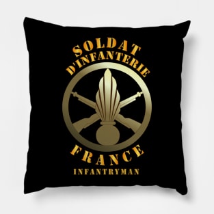 France - French Military Infantry Beret Cap Badge Pillow