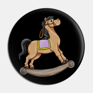 Cute rocking horse Pin