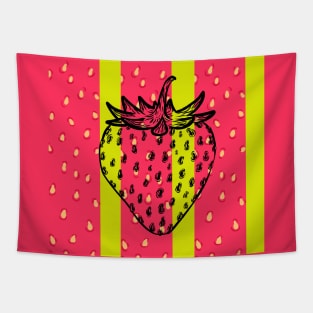 aesthetic strawberry Tapestry