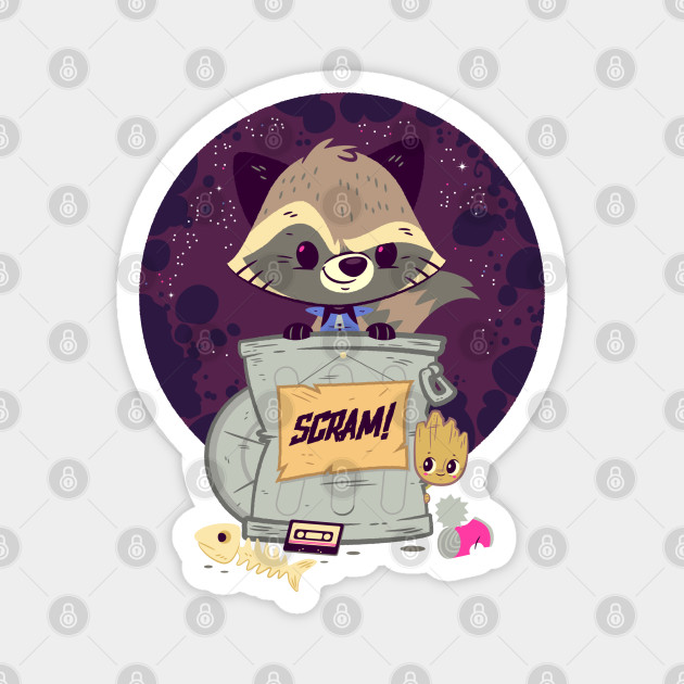 Trash Panda Guardians Of The Galaxy Magnet Teepublic De Guardians of the galaxy vol. teepublic