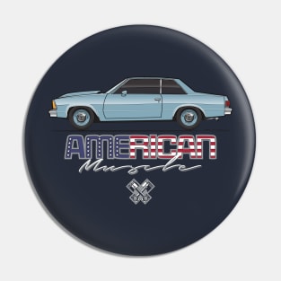 Ligh Blue American Muscle Pin