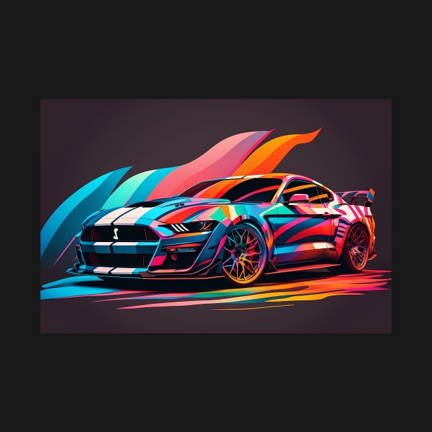 Exotic Car - Cobra - 1 by PixelPusherArt