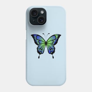 Ombré butterfly- blue and green Phone Case