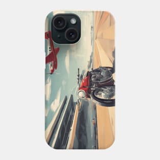 Vintage Cafe racer 50s vibe motorcycle Phone Case