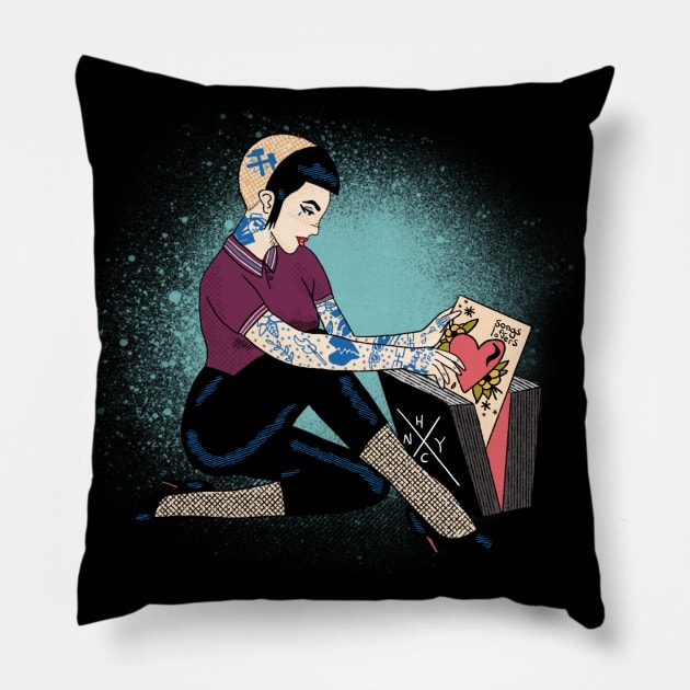 Favourite record Pillow by HEcreative