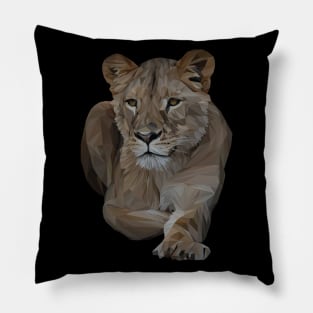 Geometrical Lioness Pillow