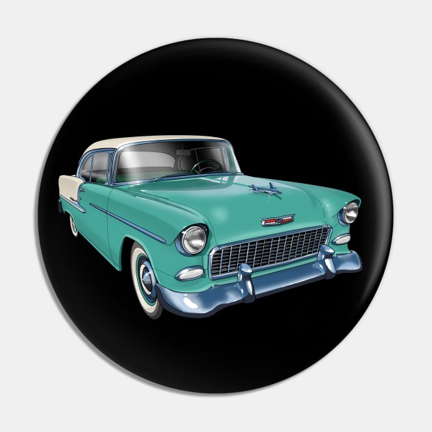 1955 Chevrolet in turquoise Pin by candcretro