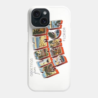 Greetings from Miami Beach Florida Phone Case