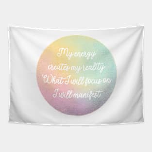 Inspirational affirmation Sticker Tapestry