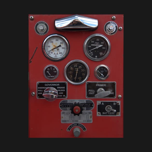 Vintage Fire Truck Gauges by KWAPhoto