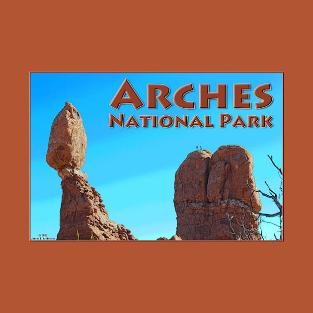Balanced Rock Arches by JEAndersonArt