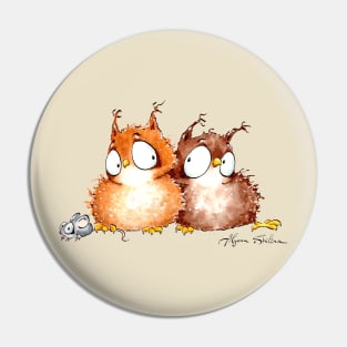 Owls in love Pin