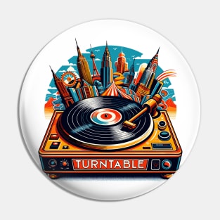 Turntable vintage Pin