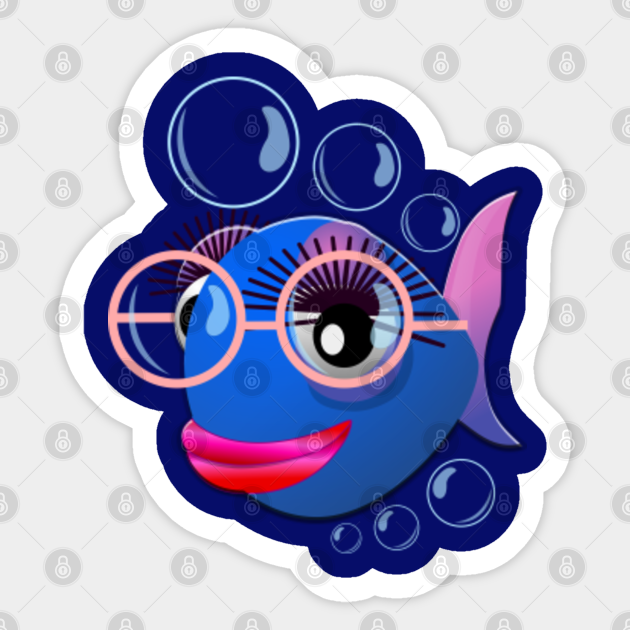 Fish with glasses - Fish Lover Gift - Sticker | TeePublic Fish with glasses - Fish Lover Gift - Sticker | TeePublic