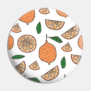 Orange pattern fresh summer Pin