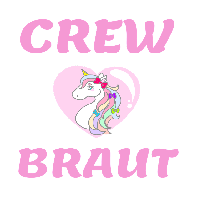 Bachelorette Party Shirt Unicorn Crew Bride by KK-Royal