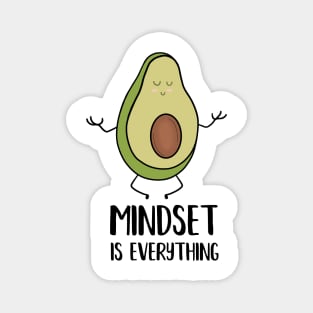 Avocado Yoga, Mindset Motivational Quote Magnet