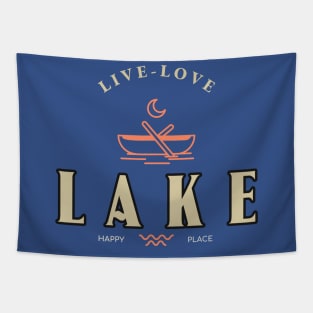 Lake Lover canoeing canoe Tapestry