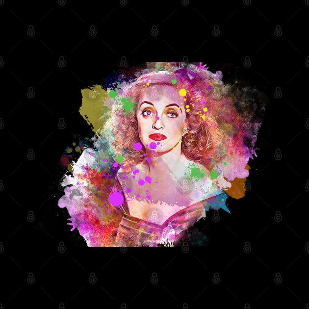 Bette Davis - Splash color art by Punyaomyule