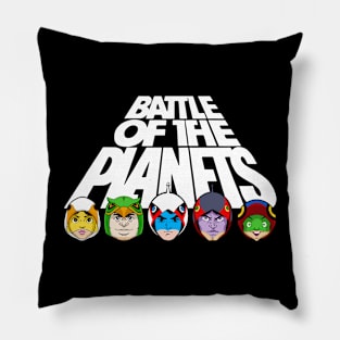 Gatchaman Battle of the Planets - title heads Pillow