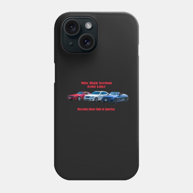 Red White and Blue Mercedes-Bens Phone Case by gdb2