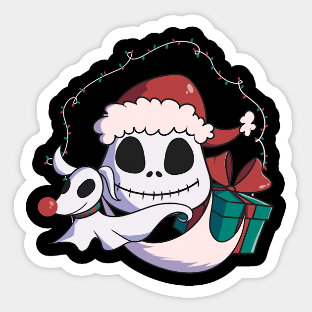 Chritsmas with Jack - Nightmare Before Christmas - Sticker