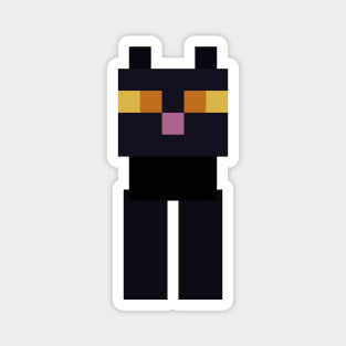 Minecraft Black Cat Magnet