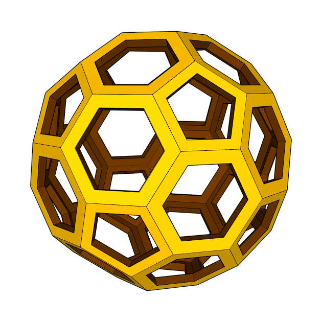 gmtrx lawal skeletal  truncated icosahedron by Seni Lawal