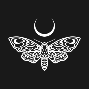 Death's Head Hawkmoth With Moon T-Shirt