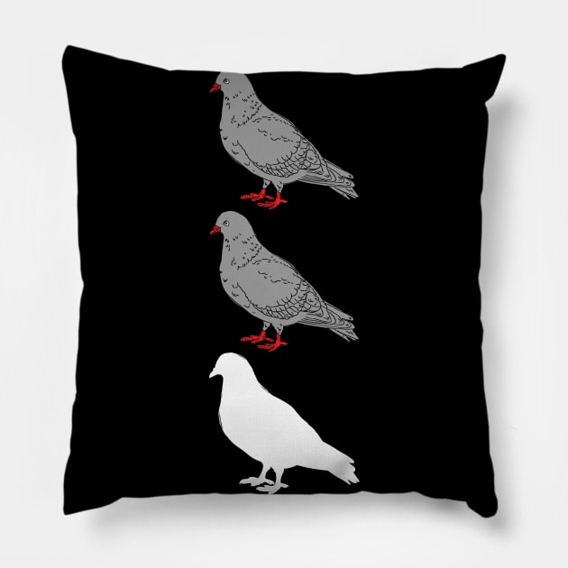 pigeons Pillow by norteco