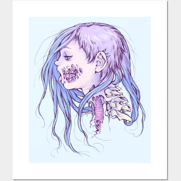 Pastel Gore Girl - Gore - Posters and Art Prints | TeePublic