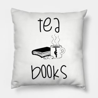 Tea & Books Pillow