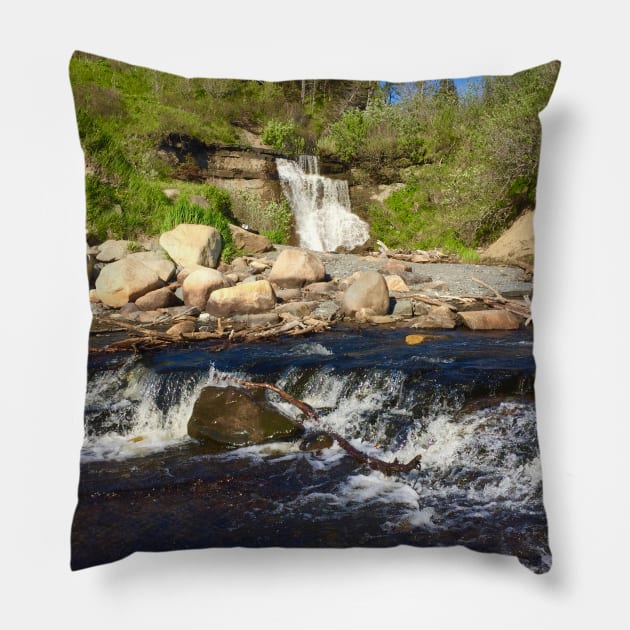 Happy valley view Pillow by Kbpaintingprints