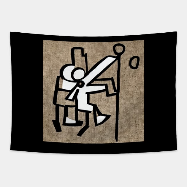 Anatomy Stick Figure Tapestry by Stick Figure103